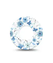 ExpressionMed Libre Tape Cute Blue Flowers 4 pack