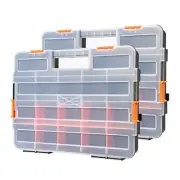 Tool Box Organizers, Interlocking Black Small Parts Organizer for Fasteners, ...