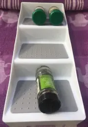Organiser Multi Purpose 3 Compartment Spice Jar Succulent Display Kids Diy
