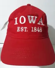 Brisco Brands Iowa Est. 1846 Embroidery Cap Logo. Loop & Hook Adult OSFM. New.