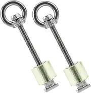 TOPPERFUN Pcs Heavy Duty Stainless Steel Traction Pad Escape Board Trailer Pin Lock Anti-Rattle Hitch Pin Screw Hooks for Emergency Towing