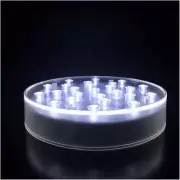 Led Light Base - 6 Inch Round Display Pedestal Light Stand Plate Flat for