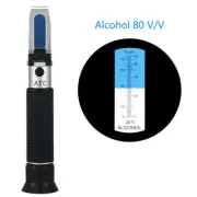 Alcohol refractometer alcoholometer 0~80%v/v handheld tool spirits tester.JL