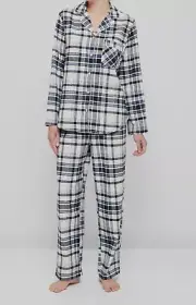 LADIES size XL / 16 Multi check Flannelette pyjamas pjs TARGET NEW