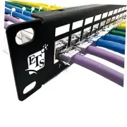 24-Port CAT6A FTP Shielded 1U Patch Panel 19-Inch Loaded w/Tool-Less Keystone
