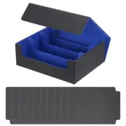 Card Storage Box for Trading Card 1200 + with 10 Divider Fit Black/Blue