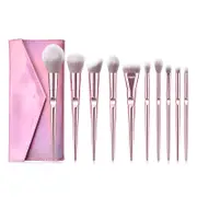 Catzon 10Pcs Makeup Brush Eye Shadow Blush Makeup Tool with Storage Bag