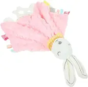 Generic 1pc for Babies Towels Rabbit Soothing Towel Comfort Towel Blanket Security Blankets Sensory Pink Plush