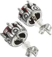 [BESTYASH] Stylish Titanium Earring Set Cool Men's Fashion Studs Punk Decorative Earrings