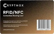 [Cryptnox] RFID/NFC Contactless Blocking Card - Ultimate Data Security & Privacy for Wallet, ID, and Cards - Secure Your Digital World Today!