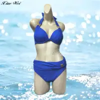 在飛比找momo購物網優惠-【小薇的店】名人品牌流行大女二件式鋼圈比基尼泳裝(NO.Z1