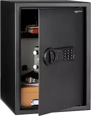 Small Safe for Home, Steel Security, Electronic, Programmable Keypad Lock Box, 1