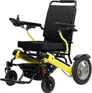 Folding Powered Electric Wheelchair for Adult - Travel Size - Airline Approved - Weighs Only 81 Lbs - 6.6AH *2 lithium beryatt, Support 270Lbs