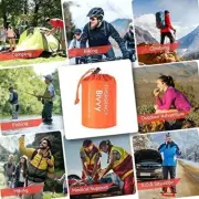2Pack Portable Thermal Bivy Sack, Waterproof Lightweight Emergency Blanket