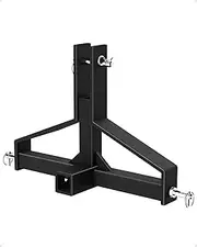 AOILE 3 Point Quick Hitch Receiver,2" Receiver Quick Hitch Compatible Category 1 Tractor,Heavy Duty 3 Point Hitch Farm Equipment and Subcompact Trailer Hitch Attachments