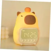 Capybara Alarm Clock with Night Light for Kids, Cute Alarm Clocks for Bedrooms