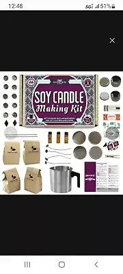 DIY Gift Kits Soy Candle Making Kit For Adults (49-Piece Set) DIY Starter Kit