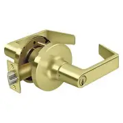 Comm. Storeroom Standard GR1, Clarendon w/CYL in Polished Brass