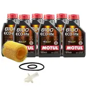 6L Motul 8100 ECO-LITE 5W20 Wix Filter Motor Oil Change Kit For Lexus Toyota (for: Lexus)