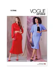VOGUE SKIRT SEWING PATTERN 1944 14-22 Womens Bias Skirt Shirt Tops Uncut