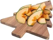 Christmas Charcuterie Board - Wooden Christmas Tree Cutting Board Charcuterie Board,Serving Tray with Handle Christmas Decoration for Dessert