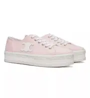 NIB CELINE Jane Triomphe Patch Platform Block Wedge Trainer Low Top Sneakers 40