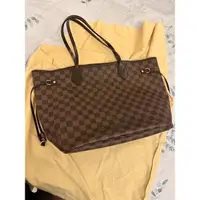 在飛比找蝦皮購物優惠-媽媽包 專櫃正品 近全新 LV neverfull 14 L