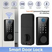 5in1 Keyless Entry Door Lock Smart WiFi Lock Electronic Deadbolt Fingerprint IC