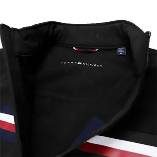 TOMMY HILFIGER (全新福利品) 男生防風夾克 立領外套 上班族 休閒夾克外套 黑色158AP520