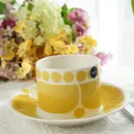 芬蘭ARABIA SUNNUNTAI黃色星期天咖啡杯