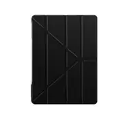 Multi-Folding Shockproof Tpu Protective Case For Ipad Pro 12.9 Inch (2018) With Holder and Sleep / Wake-Up Function(Black)