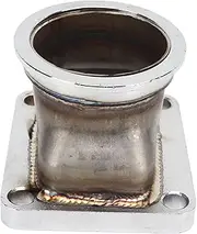 XTevu V Band to T4 Turbo Flange, 2.5in Universal V Band Flange Adapter, Stainless Steel Rustproof Turbocharge T4 for Turbo Application,Fit Cars Trucks