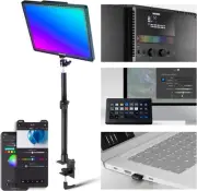 NEEWER GL1C RGB 15.5" Key Light, 48W Edge Lit Soft LED Video Panel Streaming ...