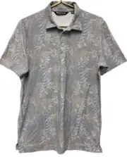 New Travis Mathew Golf Polo Shirt Blue Patio Time Tropical Men's XL NWT