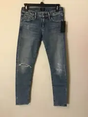 NWT $228 Citizens of Humanity Racer Low Rise Skinny*Distressed Encore*24 Waist*