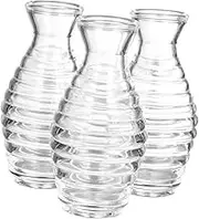 3Pcs Essential Oil Diffuser Glass Bottles Decorative Aromatherapy Containers with Wide Mouth for Home Living Room Bedroom and Bathroom Use
