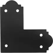 (8)- Simpson Strong-Tie 6 X 6 Black Steel Outdoor Accents Flat L Strap Tie APL6