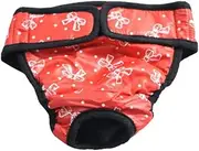 Levemolo 2 Pack Dog Diapers Cotton Dog Heat Pants for Puppy Potty Training Doggie Diapers Bowknot Comfortable Absorbent Size Xs