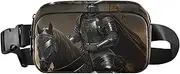 [XYMZR] Cool Knight Horse Fanny Pack Hip Bag Belt Bag for Women Man Fashion Waist Pack Water-repellent Crossbody Bag for Halloween Costumes Running Hiking Jogging Travel Sport, Multi-colored, one size