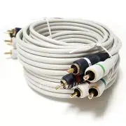 3 PACK 12 FT Component HDTV RCA 12' RGB 5 Audio Video Patch Cables BPI YPbPr