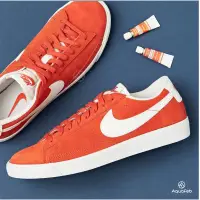 在飛比找蝦皮購物優惠-NIKE Blazer Low Suede 男鞋 橘紅 虎年