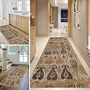 Hallway Runner Rug, 100cm 1.5m 2m 250cm 300cm 600cm Narrow Area Rugs Non Slip Backing Washable Long Carpet Runner Kitchen Hall Entryway Corridor Floor Mats(2.6ft×14.8ft/80×450cm)