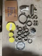 Top Line Sanitary 316 SS 13LAH 1 & 1.5" Clamp, V211-C30 1" Ball Vlv & fittings
