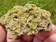 RARE,SUPERB GREEN PYROMORPHITE CRYSTALS,GOOD LUSTER, STEINBACH,FRANCE