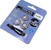 [Zosylala] Replacement Shaver Heads for Philips SH90 Series 9000 8000 - Double-Layer Blade Design, Precision Cutting - Compatible, High-Quality & Cost-Effective
