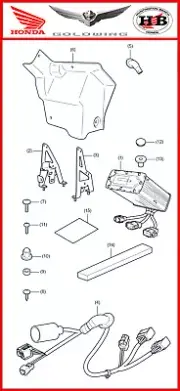 GENUINE HONDA OEM POWER AMPLIFIER KIT FOR NEW 2021-2024 GOLD WING GL1800