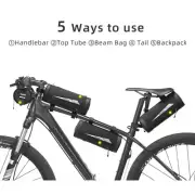 ROCKBROS Bicycle Front Handlebar Bag 2L Waterproof Road MTB Frame Bag Rear Bag