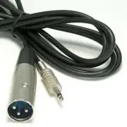 XLR 3-Pin Male to 3.5mm 1/8" Mono Plug Shielded Microphone Mic Audio Cable 6ft
