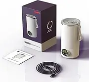 400ML Travel Electric Kettle - Protable Mini Kettle, Cordless Mini Kettle 6000mah Rechargeable with 4 Gears Stainless Steel Travel Hot Water Boiler