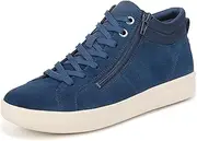 [Vionic] Womens Rosemont Suede Casual and Fashion Sneakers Blue 7.5 Medium (B,M)
